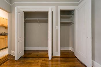Spacious closets